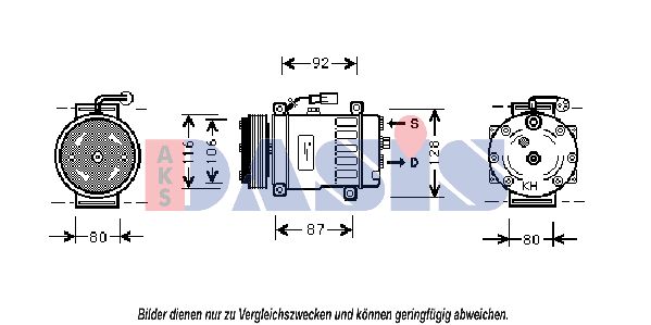 AKS DASIS Kompressor,kliimaseade 850548N